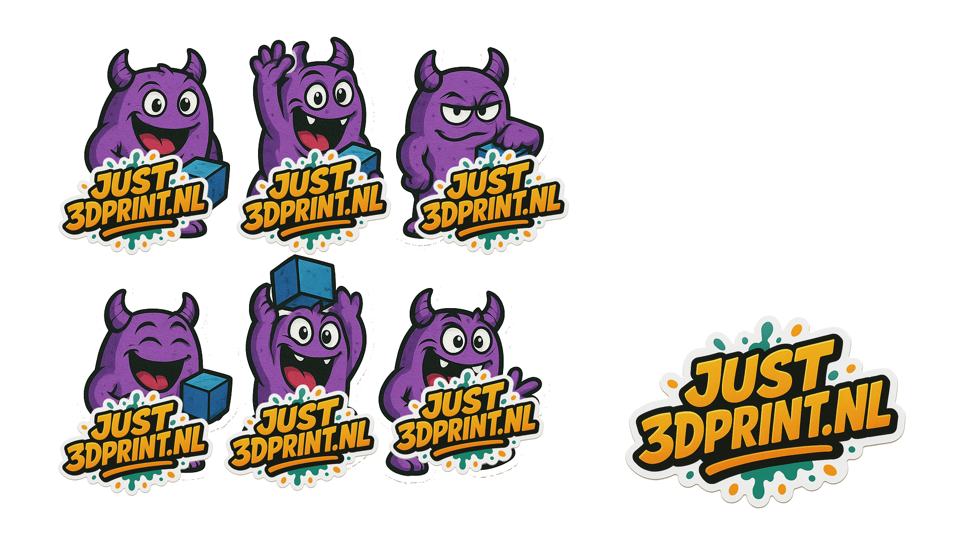 Just3DPrint.nl Stickers